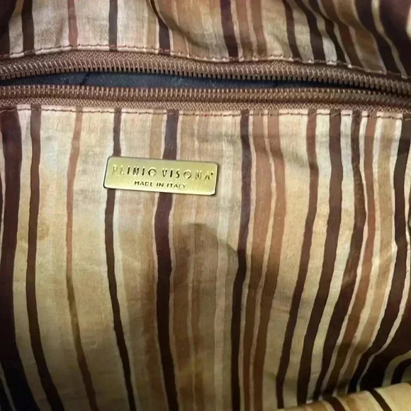 Plinio Visona White Leather Crossbody Bag - Picture 4 of 17